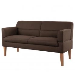 Loftscape Canapé Juillac (2-3 places) - Tissage à plat - Tissu Olea: Espresso