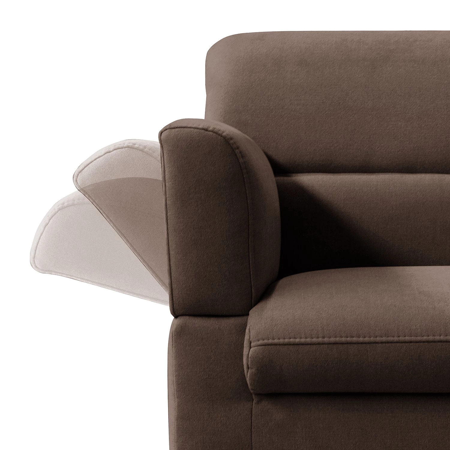 Loftscape Canapé Juillac (2-3 places) - Tissage à plat - Tissu Olea: Espresso 6 Loftscape Canapé Juillac (2-3 places) - Tissage à plat - Tissu Olea: Espresso – Image 6