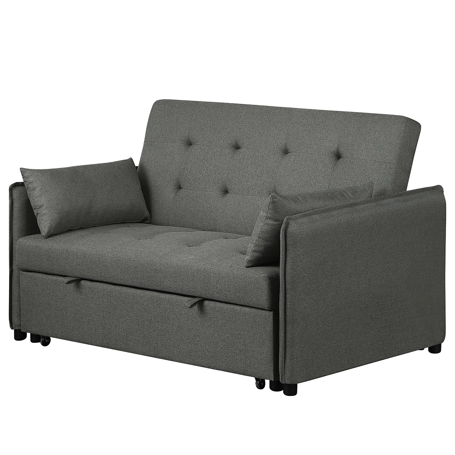 Loftscape Canapé convertible Millery - Tissu - Gris foncé 1 Loftscape Canapé convertible Millery - Tissu - Gris foncé