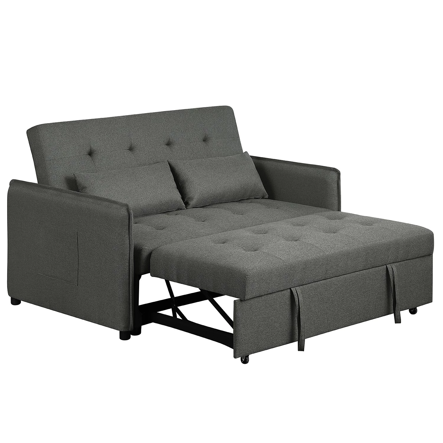 Loftscape Canapé convertible Millery - Tissu - Gris foncé 9 Loftscape Canapé convertible Millery - Tissu - Gris foncé – Image 9
