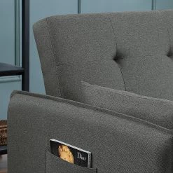 Loftscape Canapé convertible Millery - Tissu - Gris foncé 24 Loftscape Canapé convertible Millery - Tissu - Gris foncé -Canapés Soldes Magasin 1000254297 210929 14123700212 DETAILS P000000001000254297