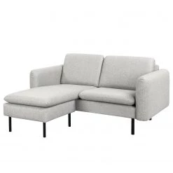 Norrwood Canapé d’angle La Motte - Tissu - Tissu Sogol: Gris clair - Largeur : 160 cm