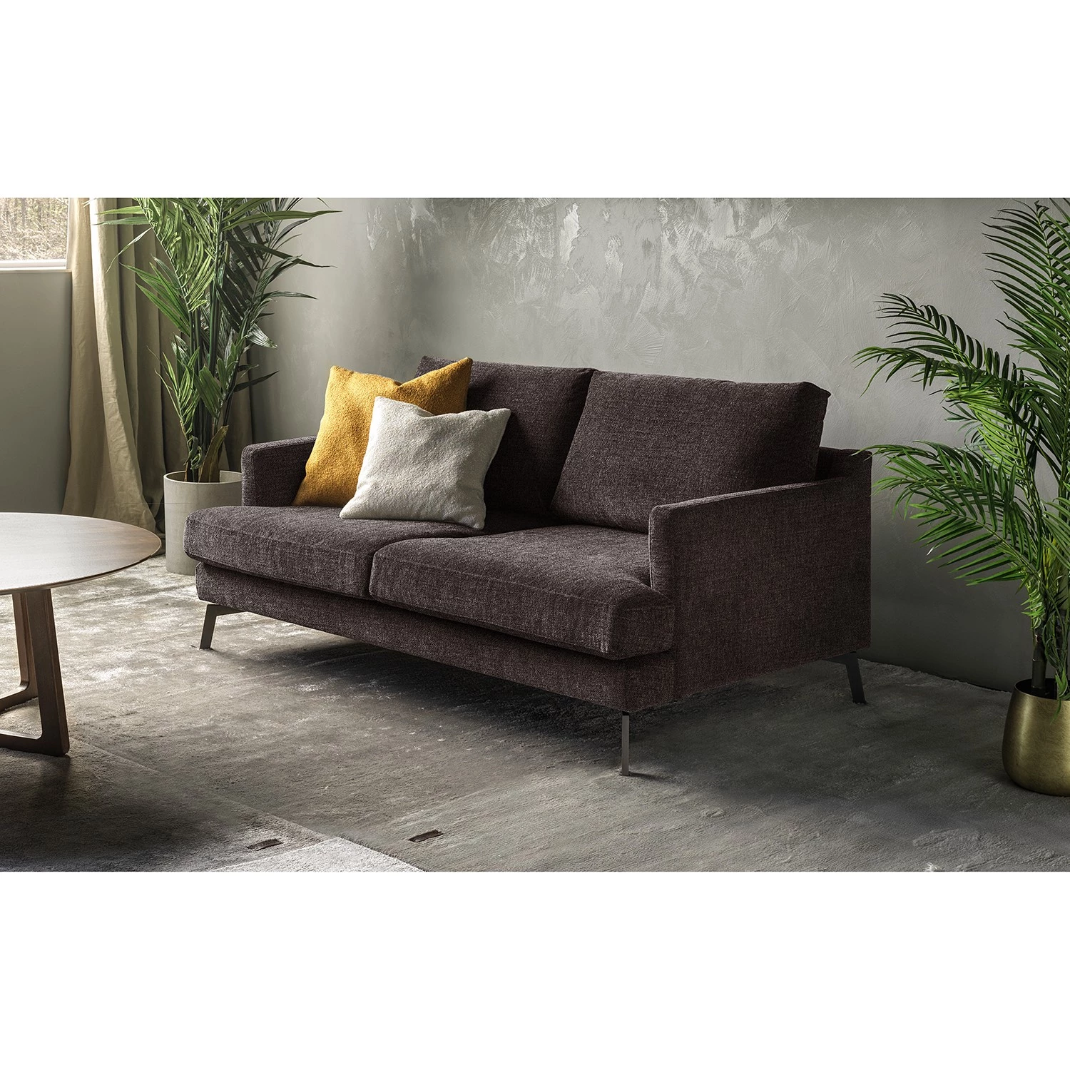 Studio Copenhagen Canapé Vieux Bourg (2-3 places) - Tissu - Tissu Nona: Gris foncé 2 Studio Copenhagen Canapé Vieux Bourg (2-3 places) - Tissu - Tissu Nona: Gris foncé – Image 2