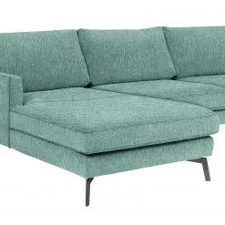 Studio Copenhagen Canapé d’angle Vieux Bourg - Tissu - Tissu Nona: Bleu - Méridienne courte à gauche (vue de face) -Canapés Soldes Magasin 1000256635 210722 16141100831 DETAILS P000000001000256635