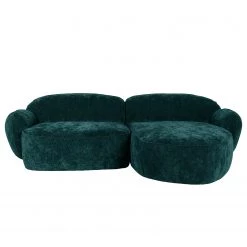 Studio Copenhagen Canapé d’angle Vieux Colpo - Microfibre Alana: Pétrole - Méridienne courte à droite (vue de face) -Canapés Soldes Magasin 1000256671 210722 16142801247 DETAILS P000000001000256671