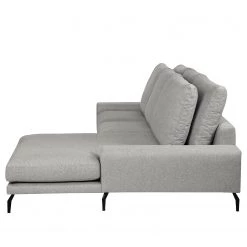 Bizzarto Canapé d’angle Penda II - Tissu - Tissu Sogol: Gris fumé - Méridienne courte à droite (vue de face) -Canapés Soldes Magasin 1000256755 210427 09293500212 DETAILS P000000001000256755