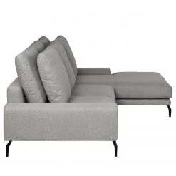 Bizzarto Canapé d’angle Penda II - Tissu - Tissu Sogol: Gris fumé - Méridienne courte à droite (vue de face) -Canapés Soldes Magasin 1000256755 210427 09293500213 DETAILS P000000001000256755