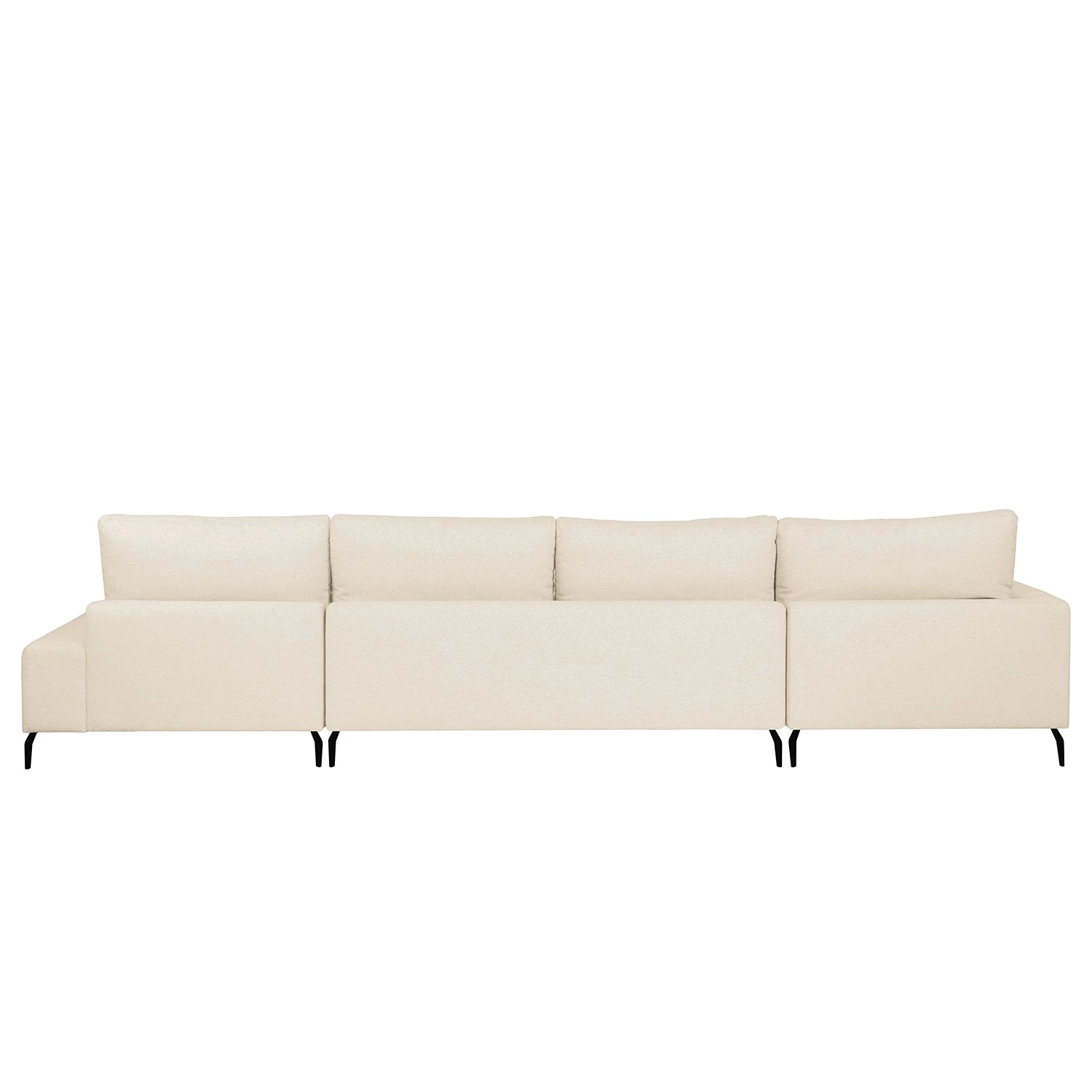 Bizzarto Canapé panoramique Penda - Tissu - Tissu Sogol: Créme - Méridienne courte à droite (vue de face) 4 Bizzarto Canapé panoramique Penda - Tissu - Tissu Sogol: Créme - Méridienne courte à droite (vue de face) – Image 4