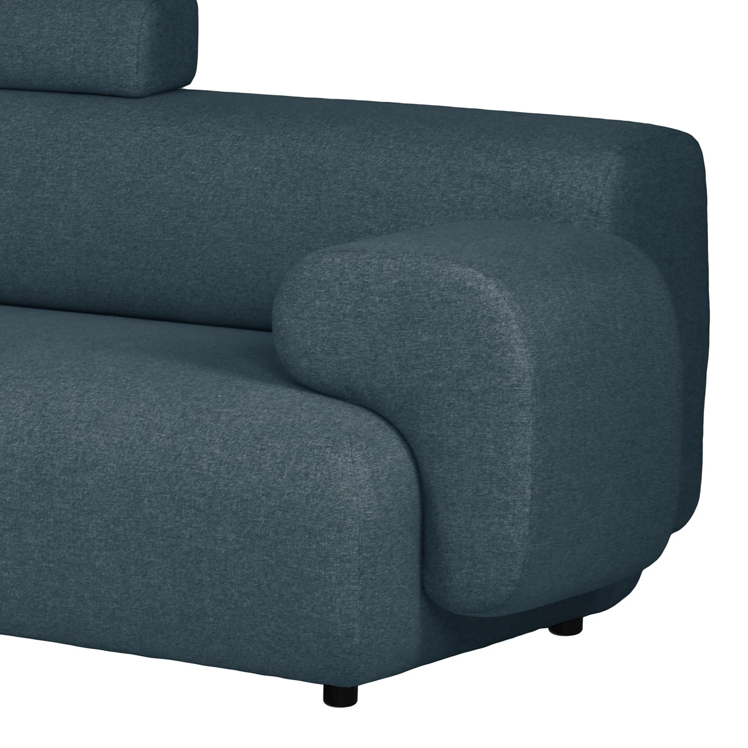 Bizzarto Canapé d’angle Imbert - Tissu - Tissu Sogol: Bleu foncé - Méridienne longue à gauche (vue de face) 9 Bizzarto Canapé d’angle Imbert - Tissu - Tissu Sogol: Bleu foncé - Méridienne longue à gauche (vue de face) – Image 9