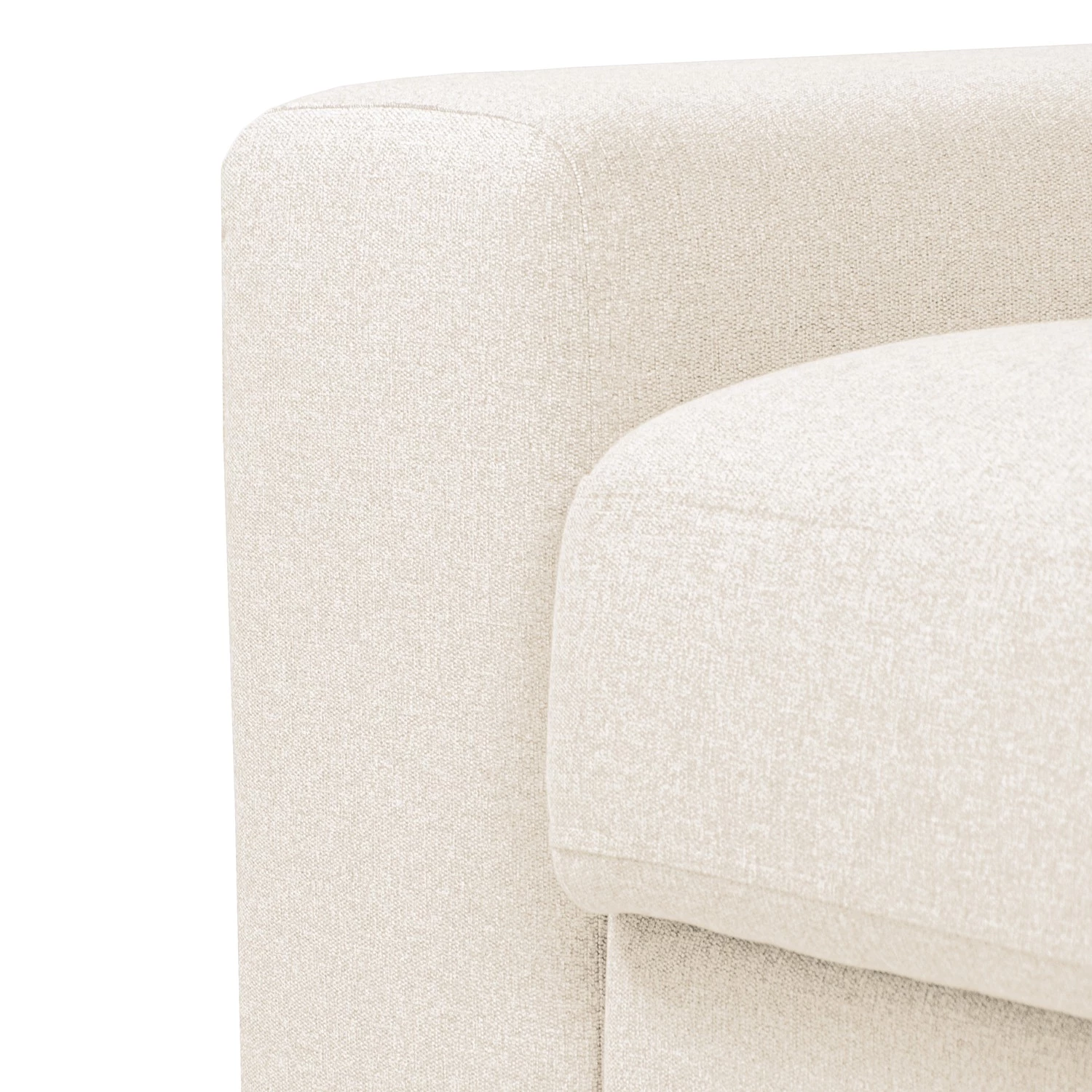 Bizzarto Canapé d’angle Gurabo I - Tissu - Tissu Sogol: Créme - Méridienne courte à droite (vue de face) - Sans fonction couchage 9 Bizzarto Canapé d’angle Gurabo I - Tissu - Tissu Sogol: Créme - Méridienne courte à droite (vue de face) - Sans fonction couchage – Image 9