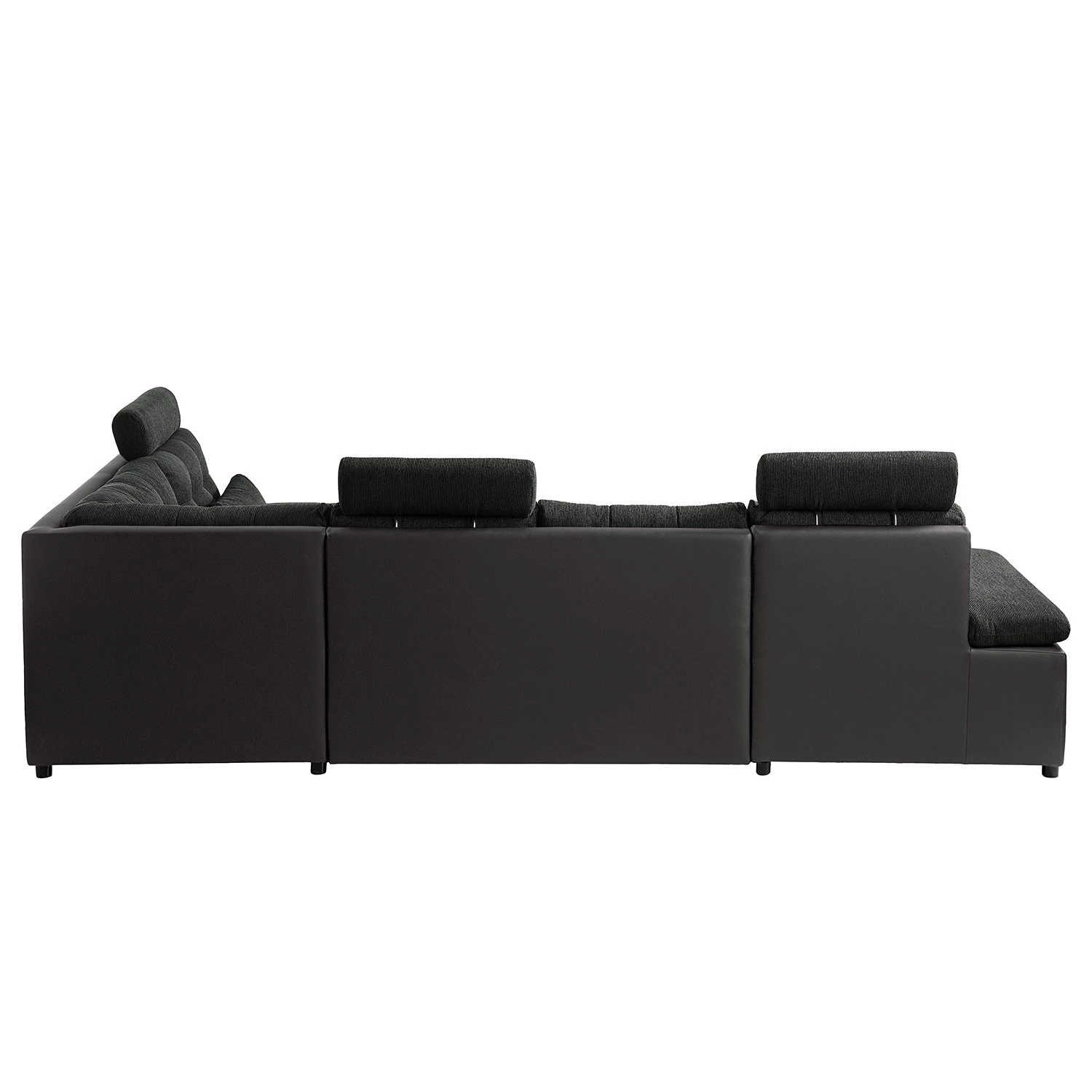 Fredriks Canapé panoramique Puntiro - Imitation cuir / Tissu structuré - Cuir synthétique Lilo / Tissu structuré Satur: Gris foncé / Anthracite 9 Fredriks Canapé panoramique Puntiro - Imitation cuir / Tissu structuré - Cuir synthétique Lilo / Tissu structuré Satur: Gris foncé / Anthracite – Image 9