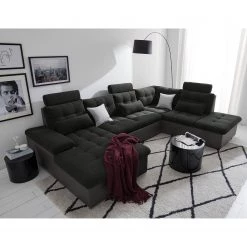 Fredriks Canapé panoramique Puntiro - Imitation cuir / Tissu structuré - Cuir synthétique Lilo / Tissu structuré Satur: Gris foncé / Anthracite 45 Fredriks Canapé panoramique Puntiro - Imitation cuir / Tissu structuré - Cuir synthétique Lilo / Tissu structuré Satur: Gris foncé / Anthracite -Canapés Soldes Magasin 1000257984 210614 18413201543 DETAILS P000000001000257984