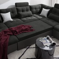 Fredriks Canapé panoramique Puntiro - Imitation cuir / Tissu structuré - Cuir synthétique Lilo / Tissu structuré Satur: Gris foncé / Anthracite 48 Fredriks Canapé panoramique Puntiro - Imitation cuir / Tissu structuré - Cuir synthétique Lilo / Tissu structuré Satur: Gris foncé / Anthracite -Canapés Soldes Magasin 1000257984 210614 18413201546 DETAILS P000000001000257984