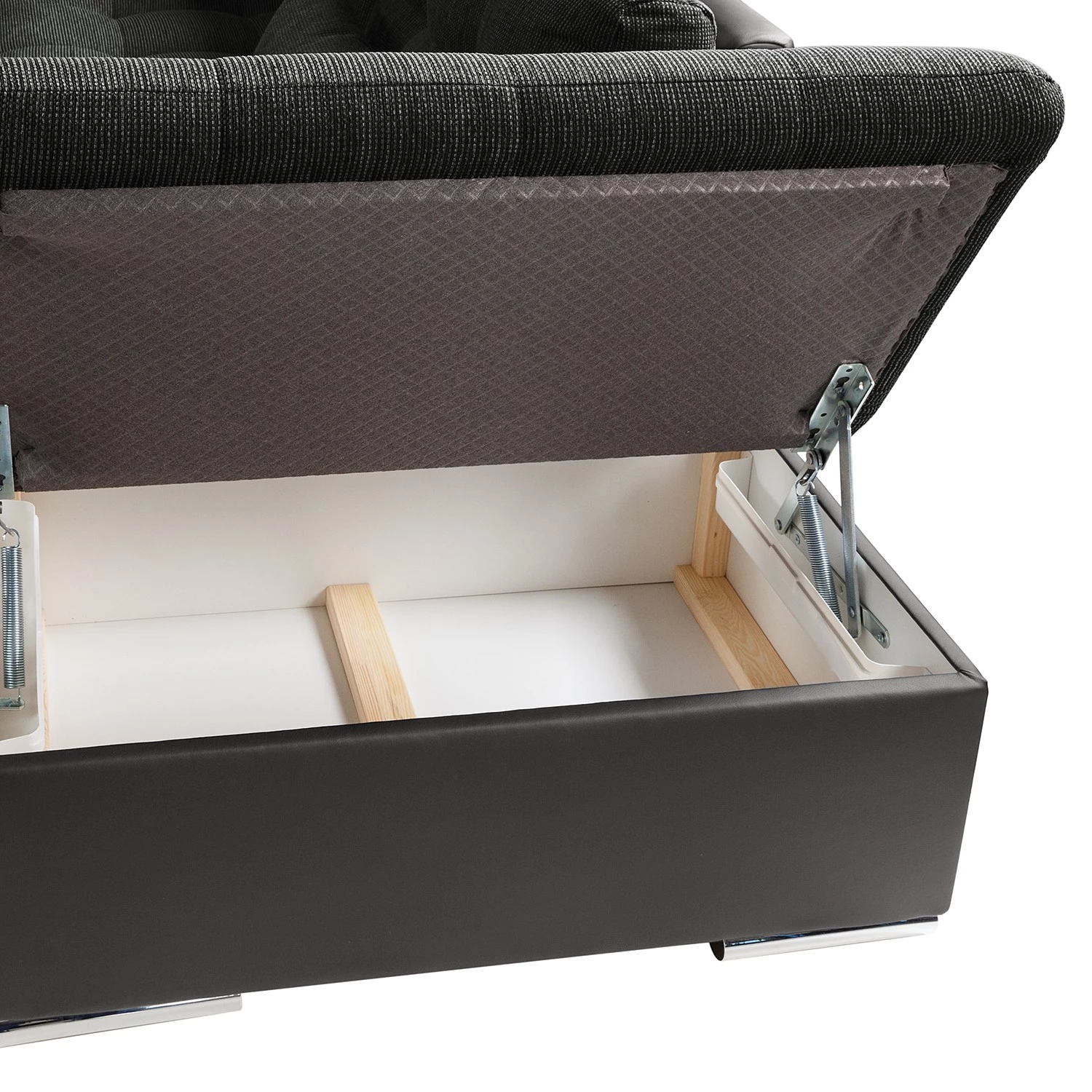 Fredriks Canapé panoramique Puntiro - Imitation cuir / Tissu structuré - Cuir synthétique Lilo / Tissu structuré Satur: Gris foncé / Anthracite 22 Fredriks Canapé panoramique Puntiro - Imitation cuir / Tissu structuré - Cuir synthétique Lilo / Tissu structuré Satur: Gris foncé / Anthracite – Image 22