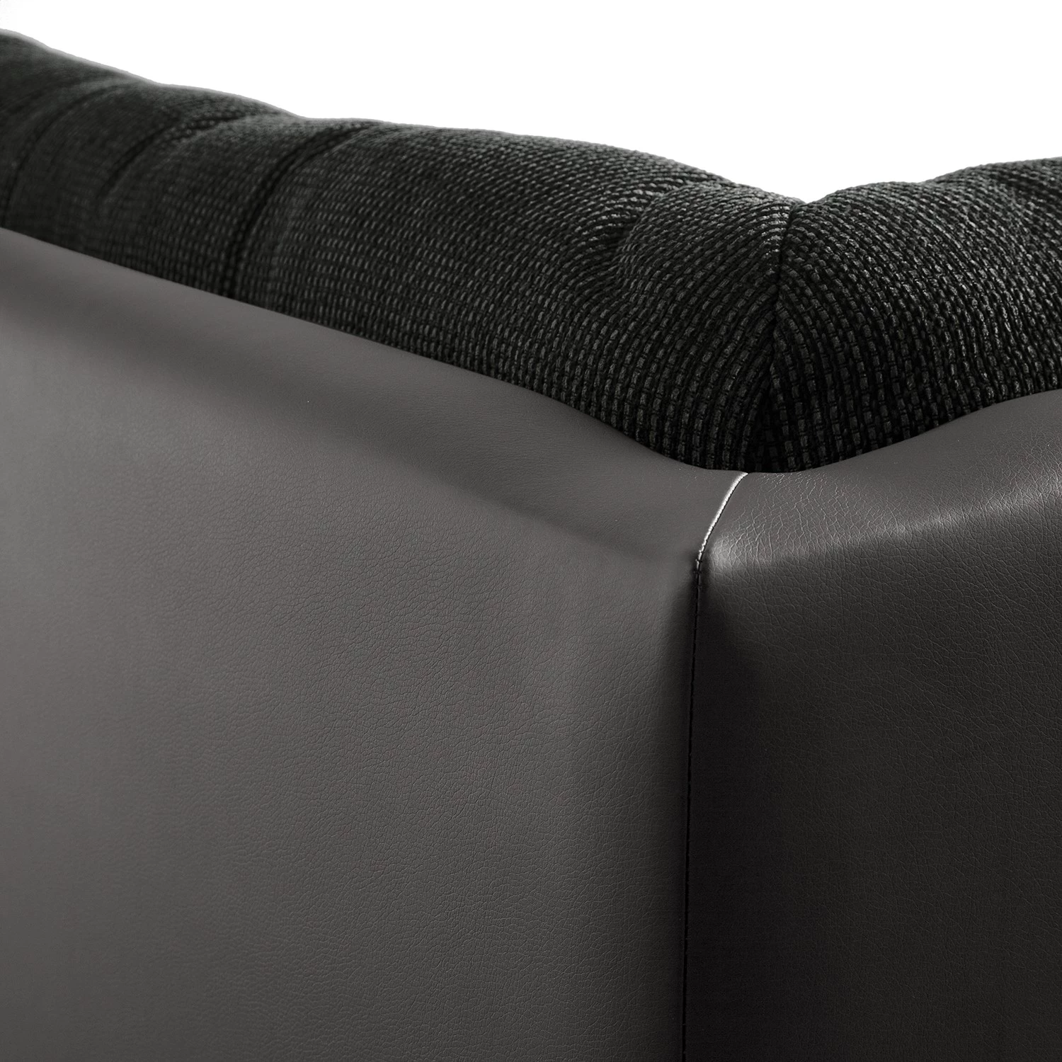 Fredriks Canapé panoramique Puntiro - Imitation cuir / Tissu structuré - Cuir synthétique Lilo / Tissu structuré Satur: Gris foncé / Anthracite 29 Fredriks Canapé panoramique Puntiro - Imitation cuir / Tissu structuré - Cuir synthétique Lilo / Tissu structuré Satur: Gris foncé / Anthracite – Image 29