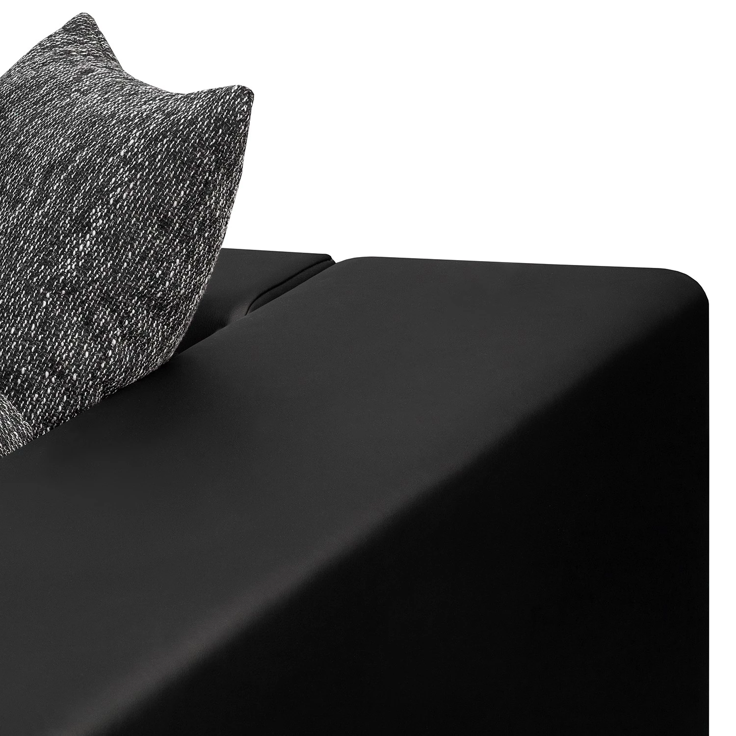 Loftscape Grand canapé Canton I - Imitation cuir / Tissu structuré - Noir / Gris 6 Loftscape Grand canapé Canton I - Imitation cuir / Tissu structuré - Noir / Gris – Image 6