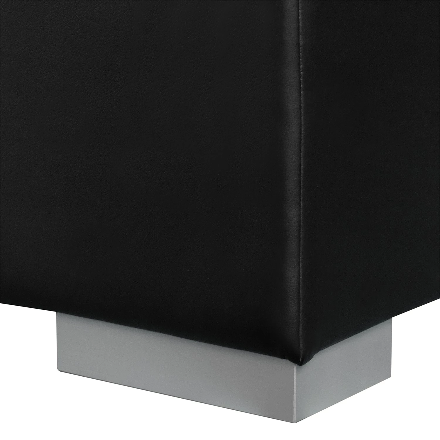 Loftscape Grand canapé Canton I - Imitation cuir / Tissu structuré - Noir / Gris 12 Loftscape Grand canapé Canton I - Imitation cuir / Tissu structuré - Noir / Gris – Image 12