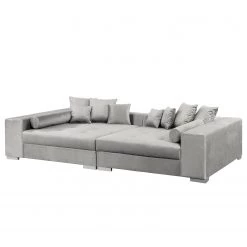 Loftscape Grand canapé Canton - Velours - Gris lumineux