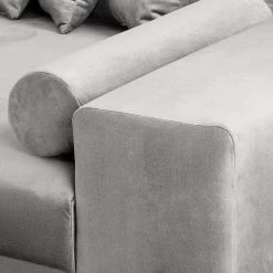 Loftscape Grand canapé Canton - Velours - Gris lumineux -Canapés Soldes Magasin 1000259791 210426 10174300074 DETAILS P000000001000259791