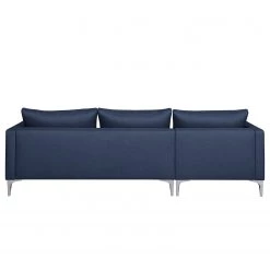 Norrwood Canapé d’angle Thevray - Tissage à plat - Bleu marine - Méridienne courte à gauche (vue de face) -Canapés Soldes Magasin 1000261987 210531 11374700941 DETAILS P000000001000261987