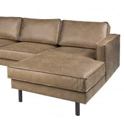 Canapé panoramique FORT DODGE - Aspect cuir vieilli - Microfibre Yaka: Noix de muscade - Méridienne courte à droite / longue à gauche (vue de face) - Sans repose-pieds 12 Canapé panoramique FORT DODGE - Aspect cuir vieilli - Microfibre Yaka: Noix de muscade - Méridienne courte à droite / longue à gauche (vue de face) - Sans repose-pieds -Canapés Soldes Magasin 1000262001 210428 13300200046 DETAILS P000000001000262001