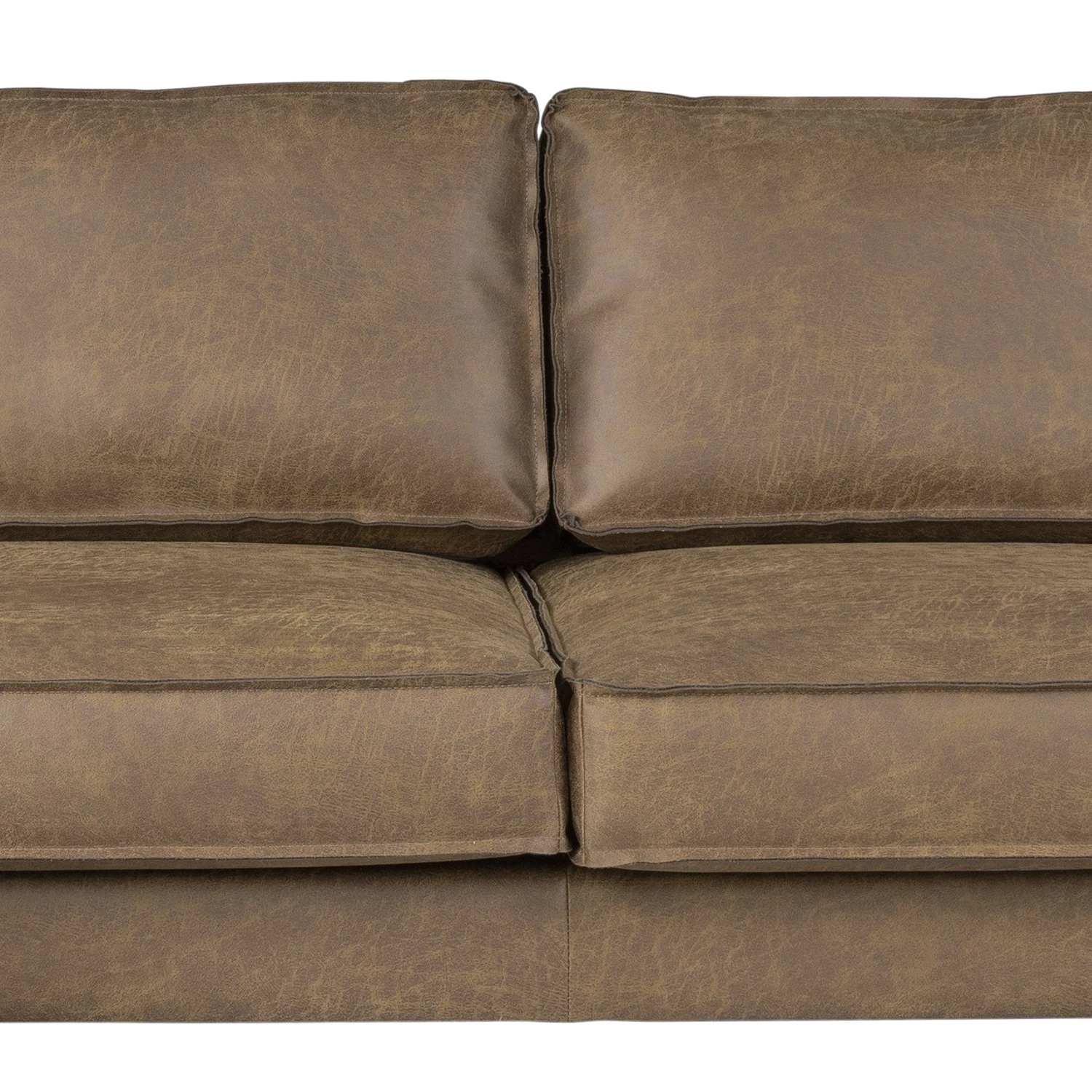 Canapé panoramique FORT DODGE - Aspect cuir vieilli - Microfibre Yaka: Noix de muscade - Méridienne courte à droite / longue à gauche (vue de face) - Sans repose-pieds 5 Canapé panoramique FORT DODGE - Aspect cuir vieilli - Microfibre Yaka: Noix de muscade - Méridienne courte à droite / longue à gauche (vue de face) - Sans repose-pieds – Image 5