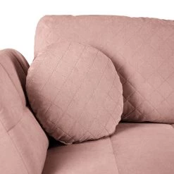 Méridienne Keld - Tissage à plat - Rose bébé - Accoudoir monté à gauche (vu de face) -Canapés Soldes Magasin 1000262178 220408 070 DETAILS P000000001000262178