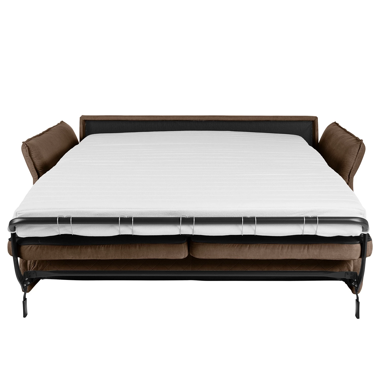 Loftscape Canapé convertible Kallaste (2 places) - Tissage à plat - Marron tabac - Largeur : 192 cm 4 Loftscape Canapé convertible Kallaste (2 places) - Tissage à plat - Marron tabac - Largeur : 192 cm – Image 4