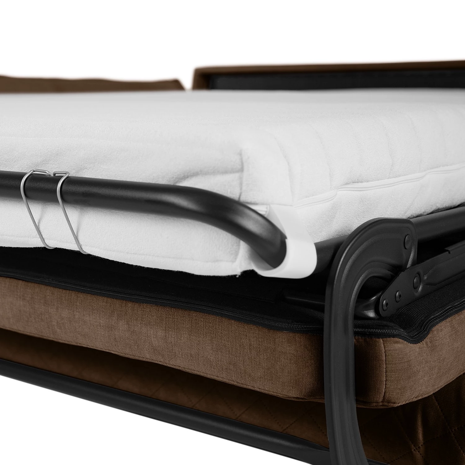 Loftscape Canapé convertible Kallaste (2 places) - Tissage à plat - Marron tabac - Largeur : 192 cm 13 Loftscape Canapé convertible Kallaste (2 places) - Tissage à plat - Marron tabac - Largeur : 192 cm – Image 13