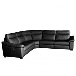 Red Living Canapé d’angle Sappee - Imitation cuir - Cuir Domna: Noir - Réglage électrique : 2 moteurs avec câble -Canapés Soldes Magasin 1000263535 210601 15003200312 DETAILS P000000001000263535