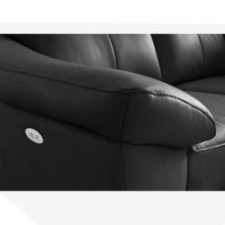 Modoform Canapé d’angle Nastola I - Imitation cuir - Cuir Mabel: Noir - Méridienne longue à droite (vue de face) -Canapés Soldes Magasin 1000263580 210601 15004000464 DETAILS P000000001000263580