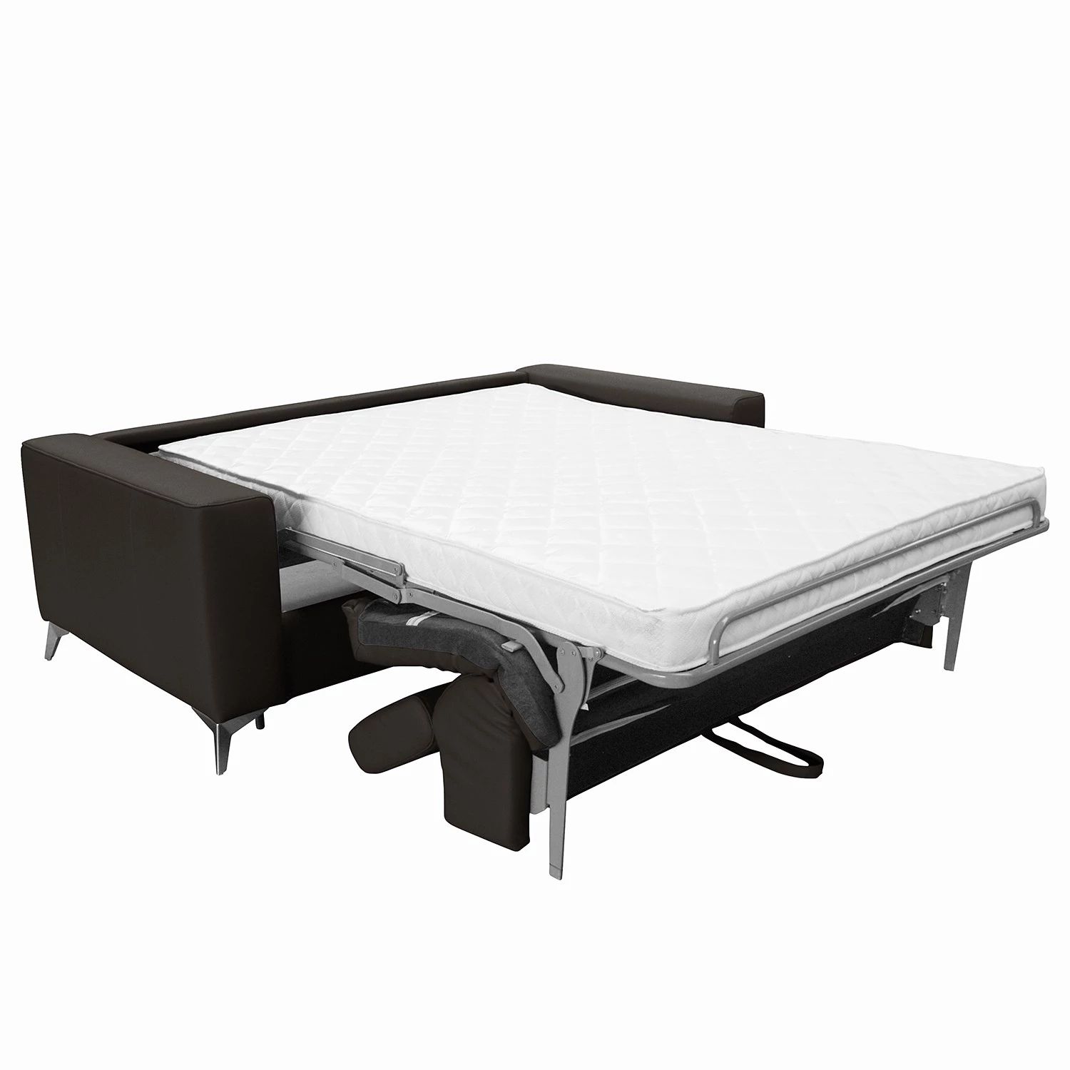 Loftscape Canapé convertible Adamo - Imitation cuir - Cuir Mabel: Marron foncé - Avec fonction couchage 6 Loftscape Canapé convertible Adamo - Imitation cuir - Cuir Mabel: Marron foncé - Avec fonction couchage – Image 6