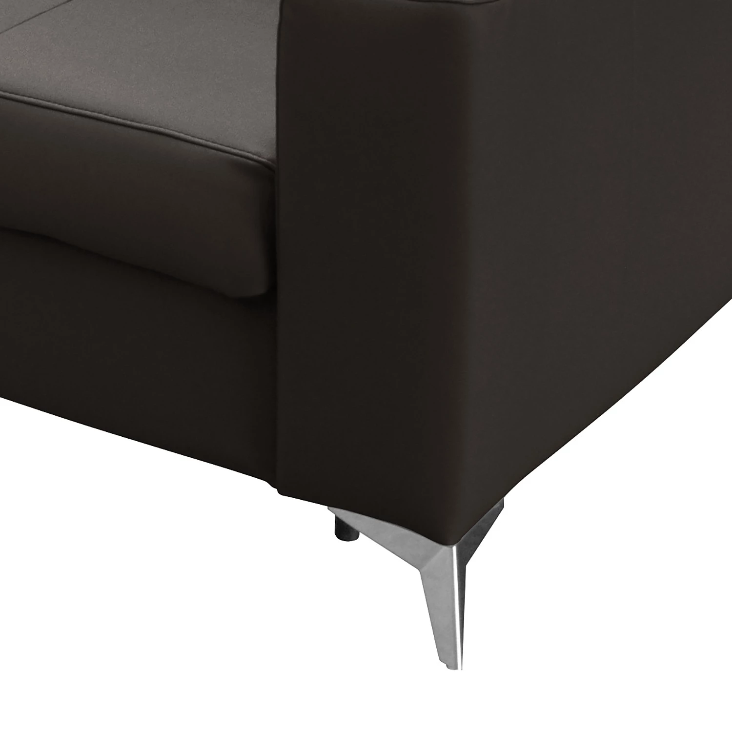 Loftscape Canapé convertible Adamo - Imitation cuir - Cuir Mabel: Marron foncé - Avec fonction couchage 8 Loftscape Canapé convertible Adamo - Imitation cuir - Cuir Mabel: Marron foncé - Avec fonction couchage – Image 8