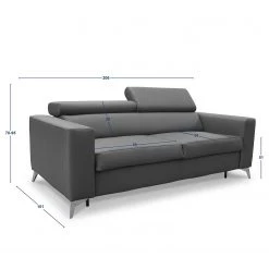 Loftscape Canapé convertible Adamo - Imitation cuir - Cuir Mabel: Marron foncé - Avec fonction couchage 19 Loftscape Canapé convertible Adamo - Imitation cuir - Cuir Mabel: Marron foncé - Avec fonction couchage -Canapés Soldes Magasin 1000263605 210601 15005100678 SKETCH DETAILS P000000001000263605 sketch
