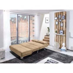Loftscape Canapé convertible Rakir - Microfibre - Microfibre Enza: Beige - Largeur : 120 cm 7 Loftscape Canapé convertible Rakir - Microfibre - Microfibre Enza: Beige - Largeur : 120 cm -Canapés Soldes Magasin 1000263716 210525 14090200008 MOOD DETAILS P000000001000263716 mood