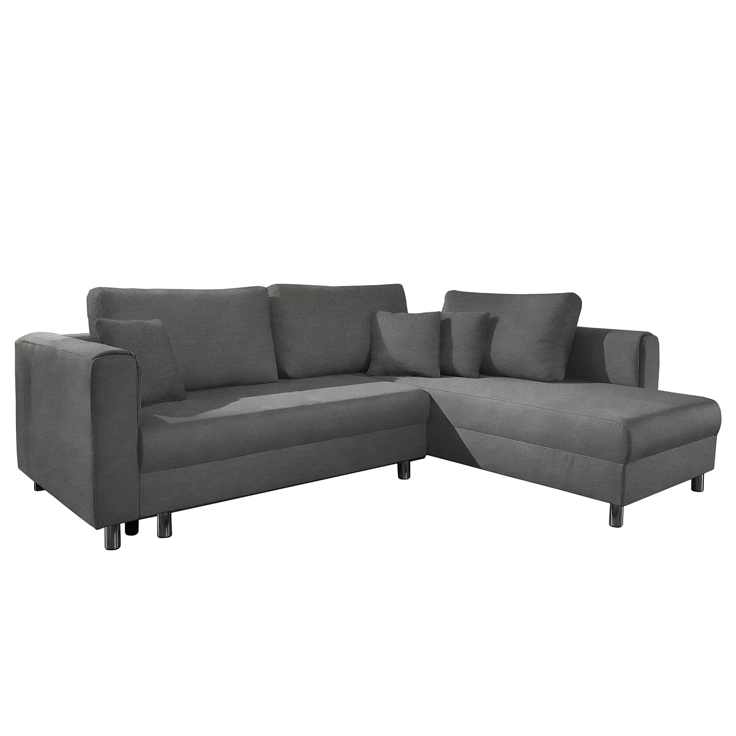 Fredriks Canapé d’angle Sulka - Microfibre - Microfibre Enza: Gris foncé 4 Fredriks Canapé d’angle Sulka - Microfibre - Microfibre Enza: Gris foncé – Image 4