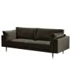 Maison Belfort Canapé Venette (2-3 places) - Microfibre - Microfibre Bruna: Noir marron