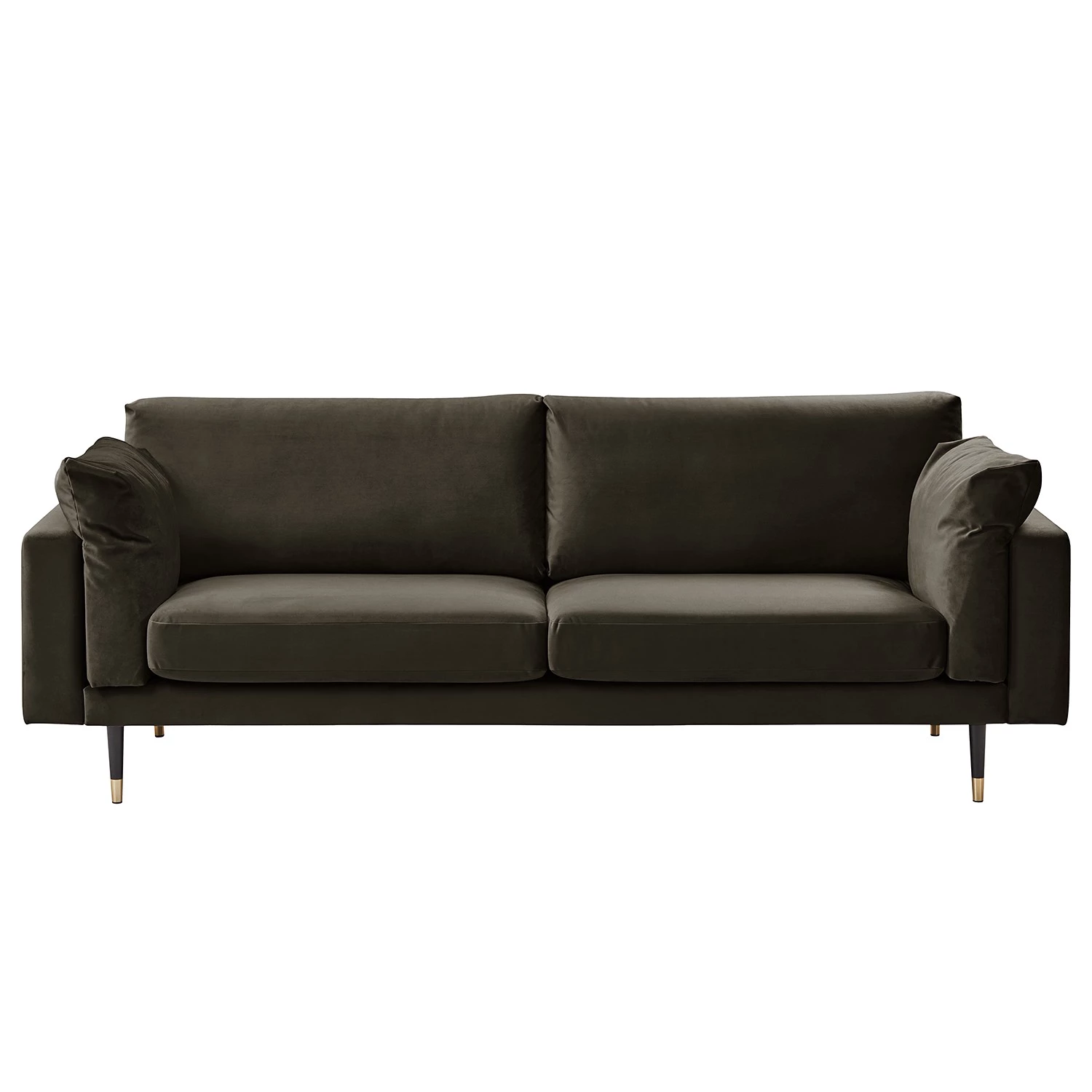 Maison Belfort Canapé Venette (2-3 places) - Microfibre - Microfibre Bruna: Noir marron 3 Maison Belfort Canapé Venette (2-3 places) - Microfibre - Microfibre Bruna: Noir marron – Image 3