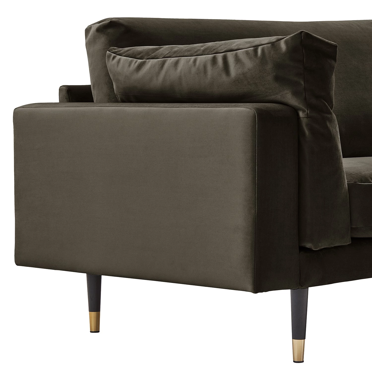 Maison Belfort Canapé Venette (2-3 places) - Microfibre - Microfibre Bruna: Noir marron 8 Maison Belfort Canapé Venette (2-3 places) - Microfibre - Microfibre Bruna: Noir marron – Image 8