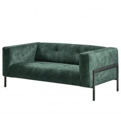 Mørteens Canapé Vernioz (2 places) - Tissu - Tissu Adela: Gris-Pétrole