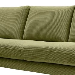 Mørteens Canapé d’angle Landos II - Velours côtelé Licia: Vert pâle - Méridienne courte à gauche (vue de face) -Canapés Soldes Magasin 1000265094 210827 06193601203 DETAILS P000000001000265094