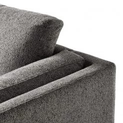 Studio Copenhagen 3 places Canapé COSO Classic+ - Tissu Chenille Rufi: Gris - Chrome brillant -Canapés Soldes Magasin 1000266013 211007 14080000480 DETAILS P000000001000266013