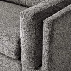 Studio Copenhagen 3 places Canapé COSO Classic+ - Tissu Chenille Rufi: Gris - Chrome brillant -Canapés Soldes Magasin 1000266013 211007 14080000482 DETAILS P000000001000266013