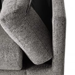 Studio Copenhagen 3 places Canapé COSO Classic+ - Tissu Chenille Rufi: Gris - Chrome brillant -Canapés Soldes Magasin 1000266013 211007 14080100484 DETAILS P000000001000266013