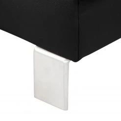 Loftscape Canapé panoramique Bussy - Cuir véritable - Cuir Moja: Noir - Méridienne courte à gauche / longue à droite (vue de face) - Sans fonction couchage -Canapés Soldes Magasin 1000266800 210527 11182900461 DETAILS P000000001000266800