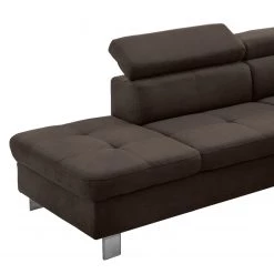 Loftscape Canapé d’angle Calau - Microfibre - Microfibre Enza: Marron gris - Méridienne longue à gauche (vue de face) - Sans fonction couchage -Canapés Soldes Magasin 1000266812 210527 11184100597 DETAILS P000000001000266812