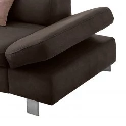 Loftscape Canapé d’angle Calau - Microfibre - Microfibre Enza: Marron gris - Méridienne longue à gauche (vue de face) - Sans fonction couchage -Canapés Soldes Magasin 1000266812 210527 11184200599 DETAILS P000000001000266812