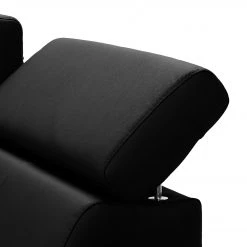 Loftscape Canapé d’angle Busene - Cuir véritable - Cuir Moja: Noir - Méridienne longue à gauche (vue de face) - Avec fonction couchage -Canapés Soldes Magasin 1000266853 210527 11195001032 DETAILS P000000001000266853