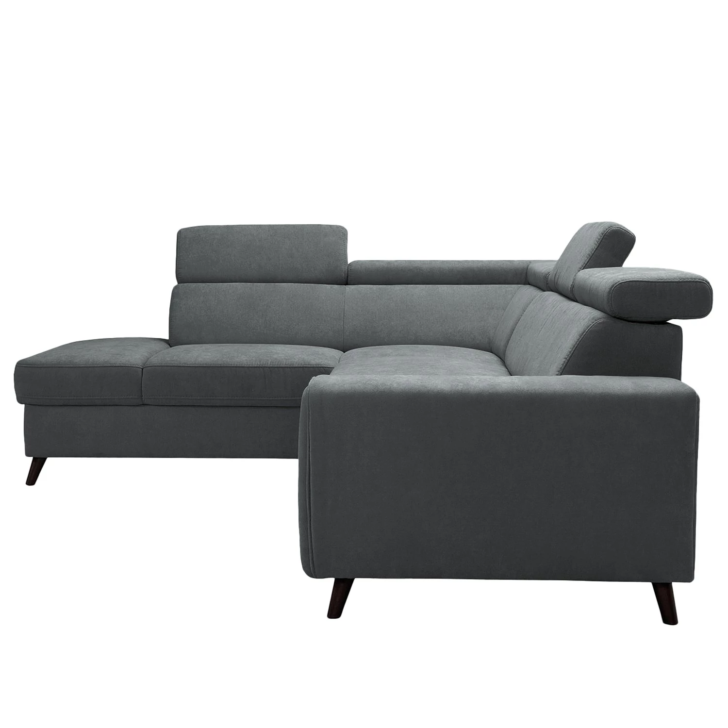 Loftscape Canapé d’angle Cadima I - Microfibre - Microfibre Enza: Bleu gris - Méridienne longue à gauche (vue de face) - Sans fonction couchage 3 Loftscape Canapé d’angle Cadima I - Microfibre - Microfibre Enza: Bleu gris - Méridienne longue à gauche (vue de face) - Sans fonction couchage – Image 3