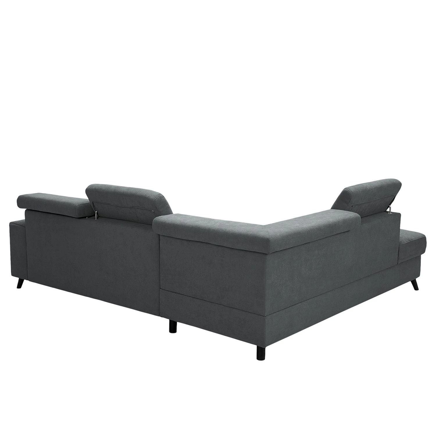 Loftscape Canapé d’angle Cadima I - Microfibre - Microfibre Enza: Bleu gris - Méridienne longue à gauche (vue de face) - Sans fonction couchage 4 Loftscape Canapé d’angle Cadima I - Microfibre - Microfibre Enza: Bleu gris - Méridienne longue à gauche (vue de face) - Sans fonction couchage – Image 4